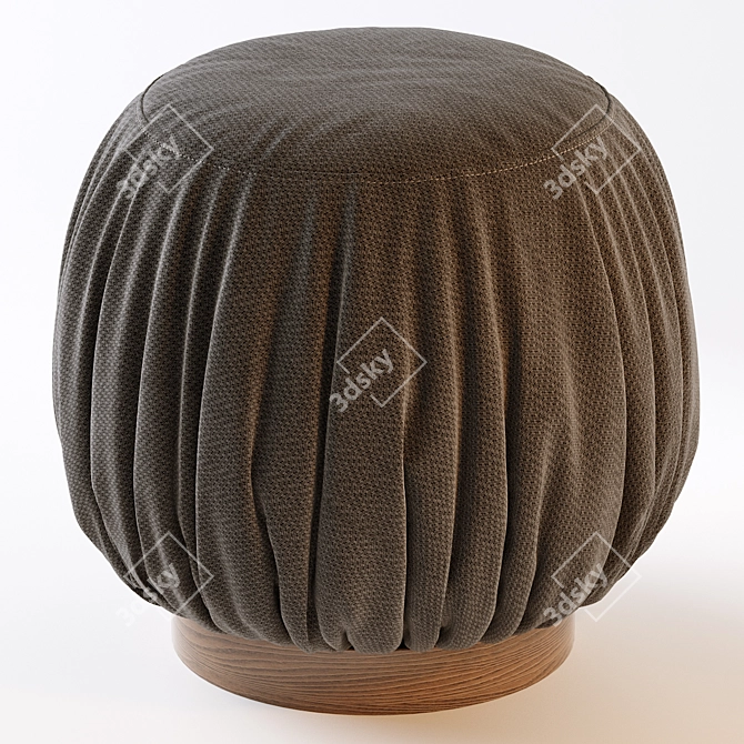 Batista 17.7'' Round Cocktail Ottoman 3D model image 1