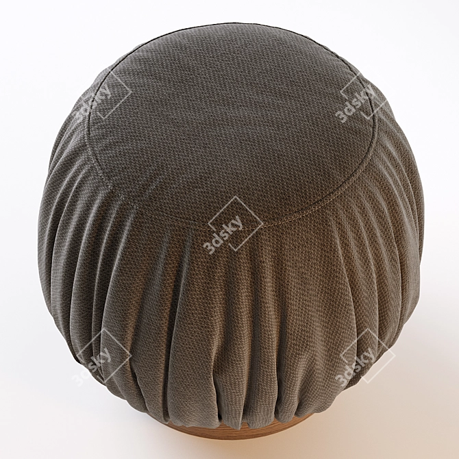 Batista 17.7'' Round Cocktail Ottoman 3D model image 2