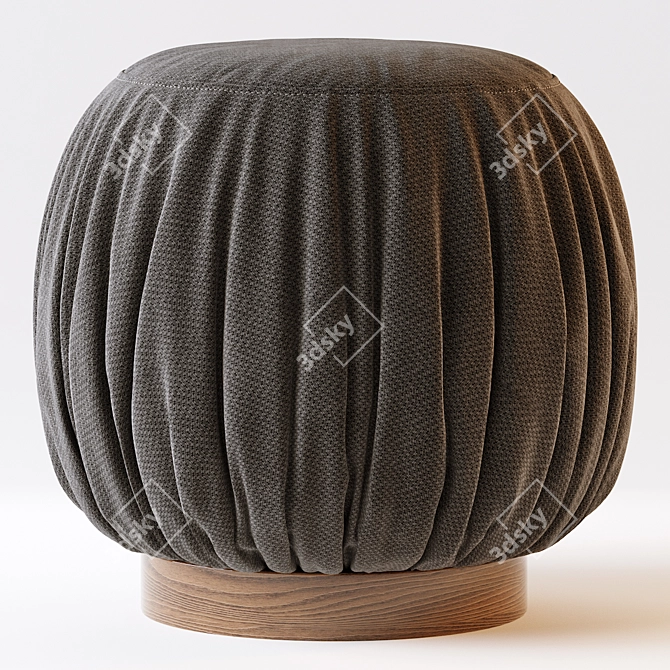 Batista 17.7'' Round Cocktail Ottoman 3D model image 3