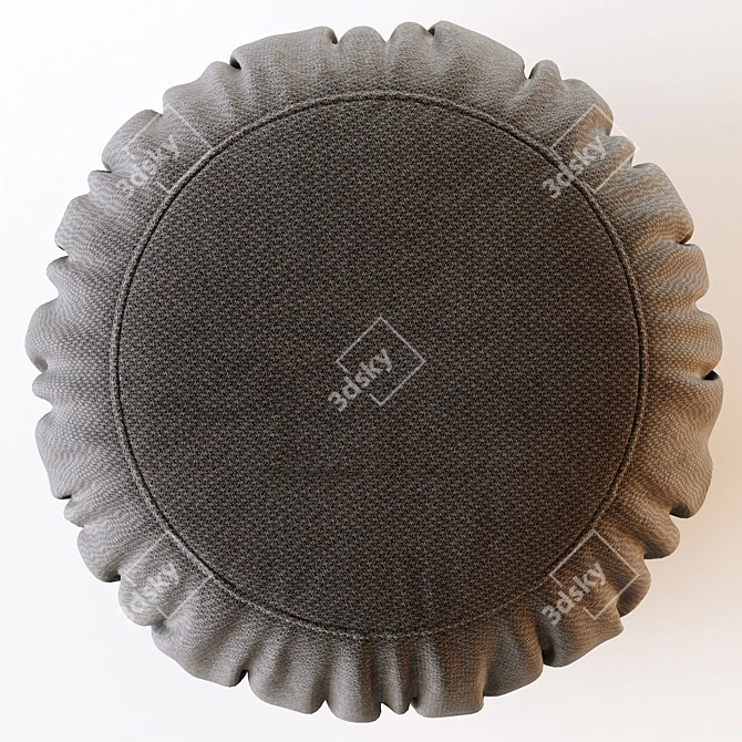 Batista 17.7'' Round Cocktail Ottoman 3D model image 5