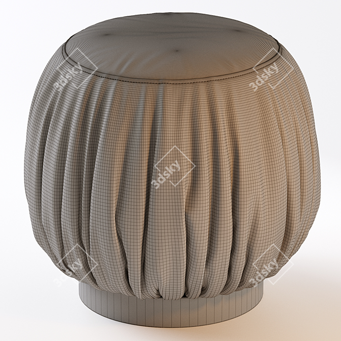 Batista 17.7'' Round Cocktail Ottoman 3D model image 6