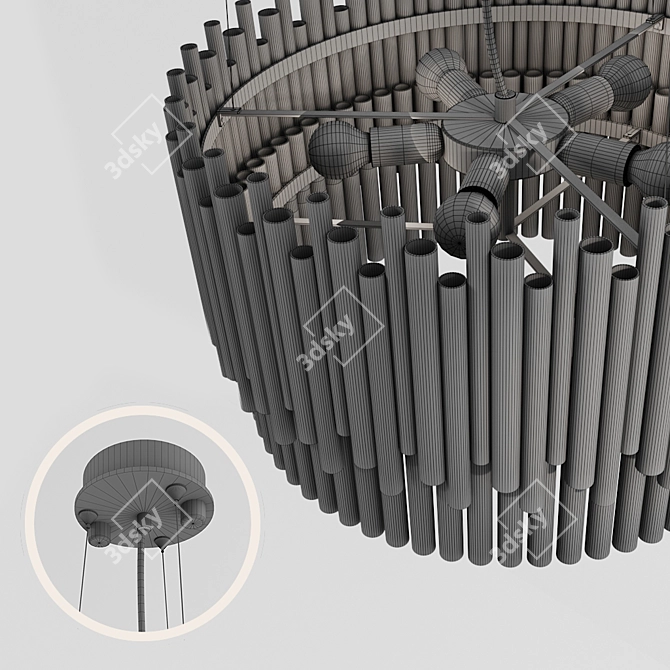 Modern Pendant Lamp Maytoni Coliseo 3D model image 6