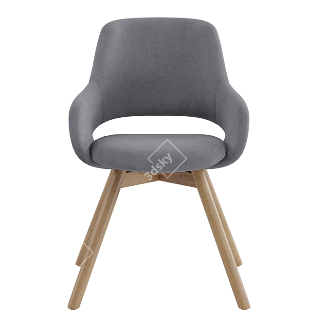 Elegant Comfort Jima Chair 3D model image 2