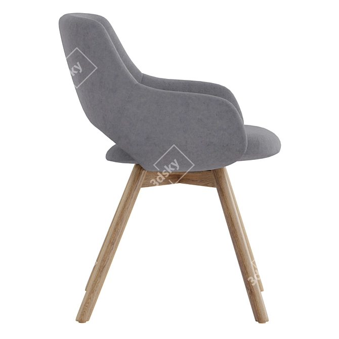 Elegant Comfort Jima Chair 3D model image 4