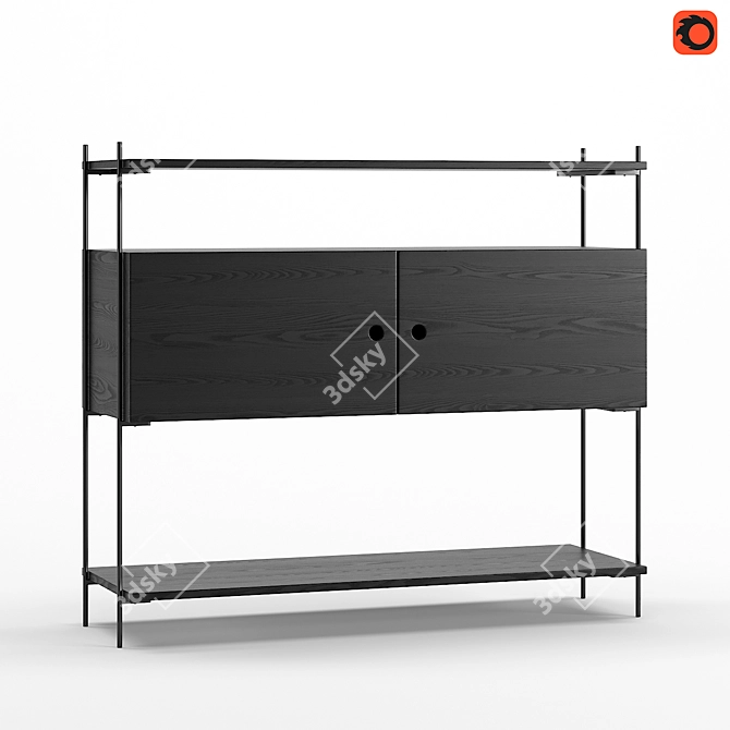  Modern Nordic Console Table 3D model image 1