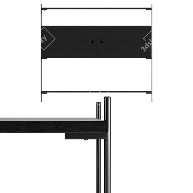  Modern Nordic Console Table 3D model image 3