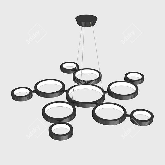 Modern LED Pendant Chandelier 3D model image 4