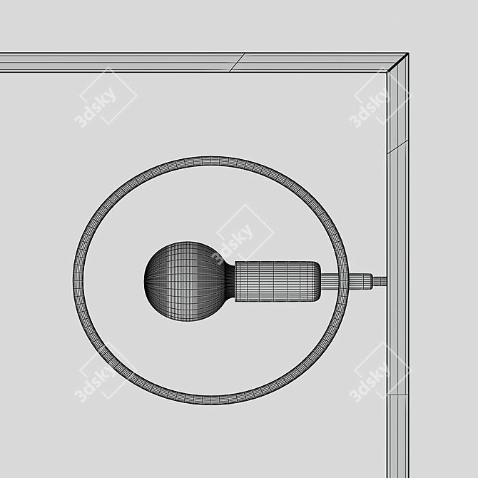 Industrial Loft Pendant Light 3D model image 4