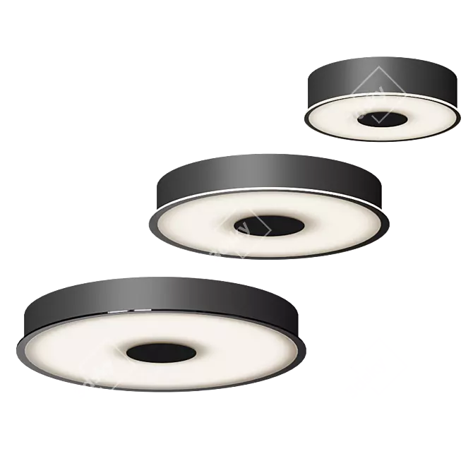 Elegant Parker LED Fixture 3D model image 1