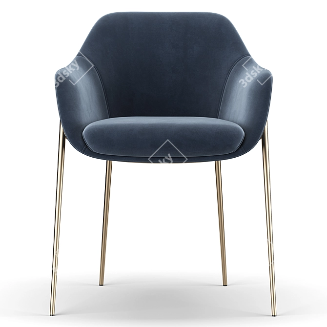 Marelli CHIA Chair: Stylish Seating Solution 3D model image 3