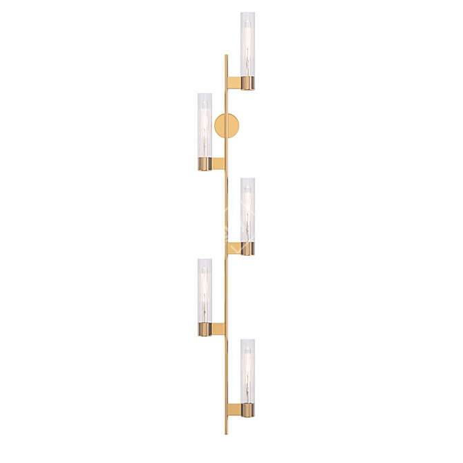 Elegant Pastis 5-Light Sconce 3D model image 1