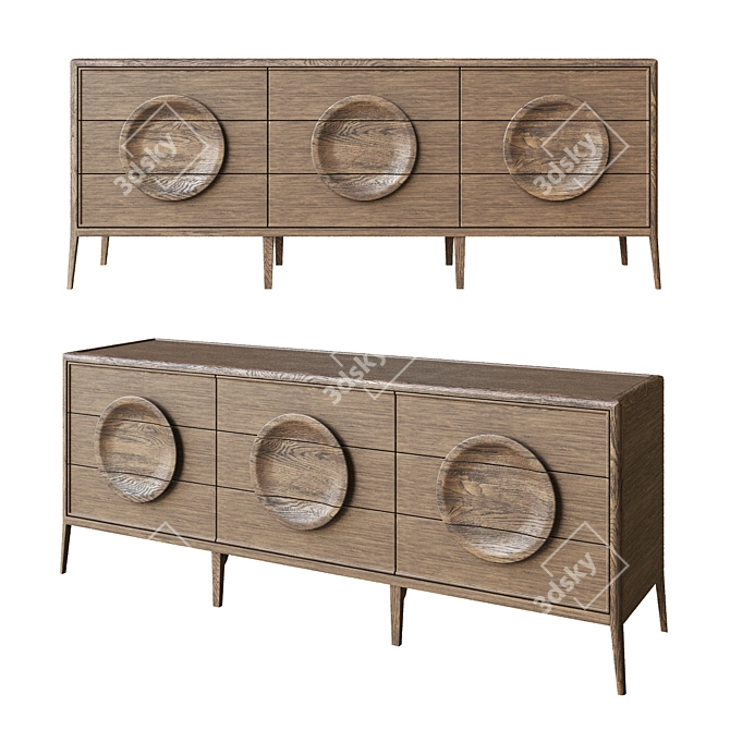 Collins Dresser: Elegant and Functional Storage Solution 3D model image 1