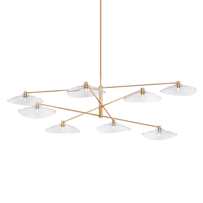 Elegant CALLA Chandelier 3D model image 1