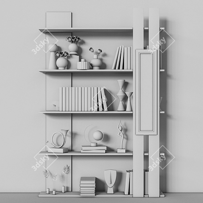 Modern 2015 Rack Design 3D model image 3