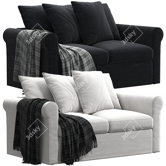 Harlanda 2-Seat Sofa: Elegant & Compact 3D model image 1