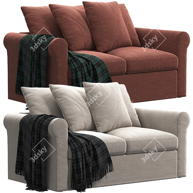 Harlanda 2-Seat Sofa: Elegant & Compact 3D model image 2