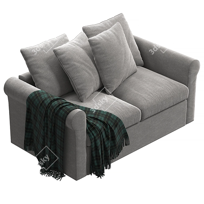 Harlanda 2-Seat Sofa: Elegant & Compact 3D model image 5