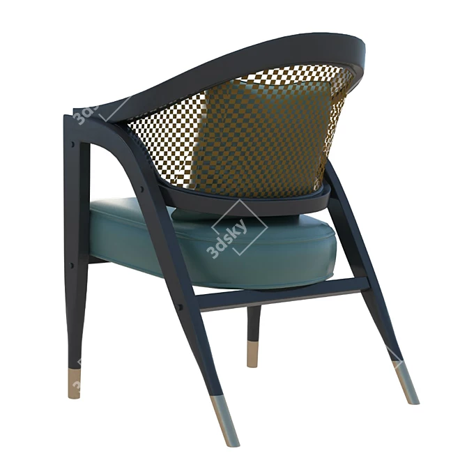 Asian Inspired Armchair 3D model image 3