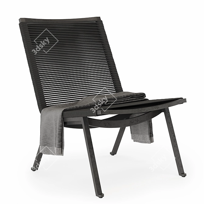 Modern Zenith Side Chair: Stylish Outdoor Seating 3D model image 1