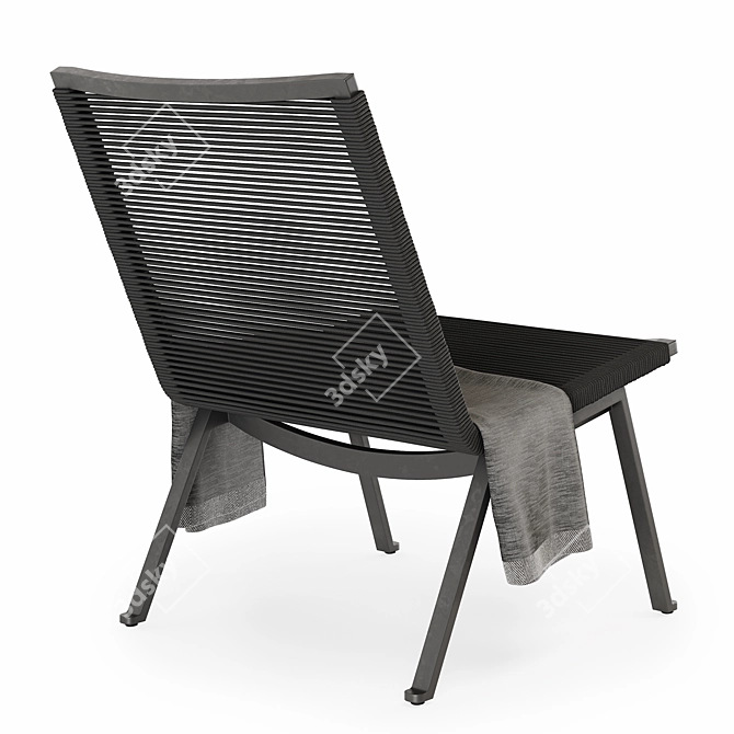 Modern Zenith Side Chair: Stylish Outdoor Seating 3D model image 3