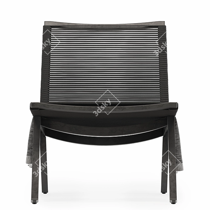 Modern Zenith Side Chair: Stylish Outdoor Seating 3D model image 4