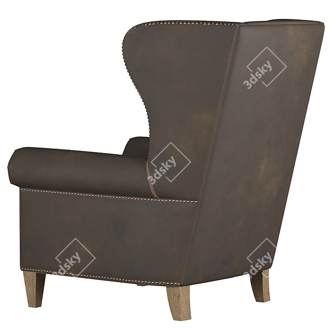 Elegant Malonne Armchair 3D model image 4