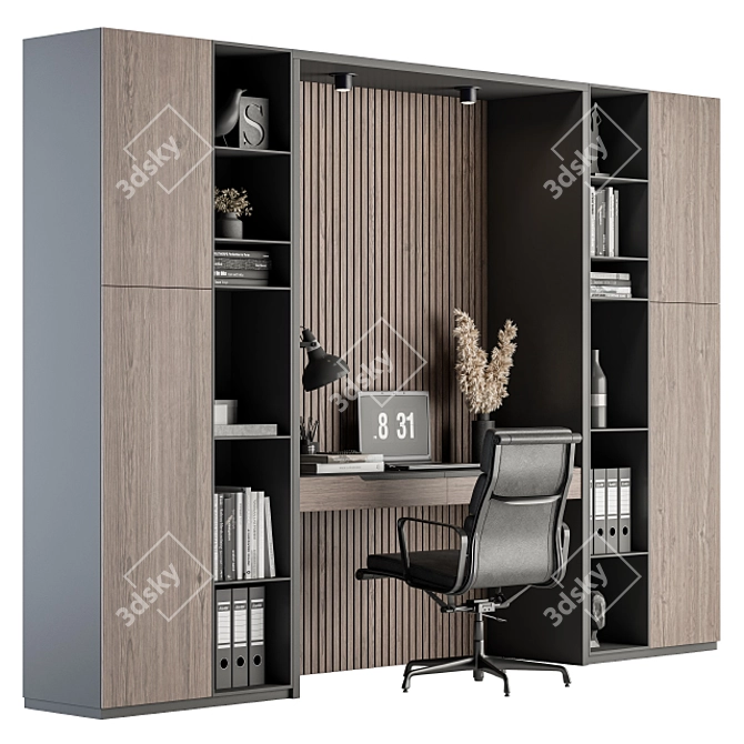 Stylish and Functional Home Office Furniture 3D model image 1