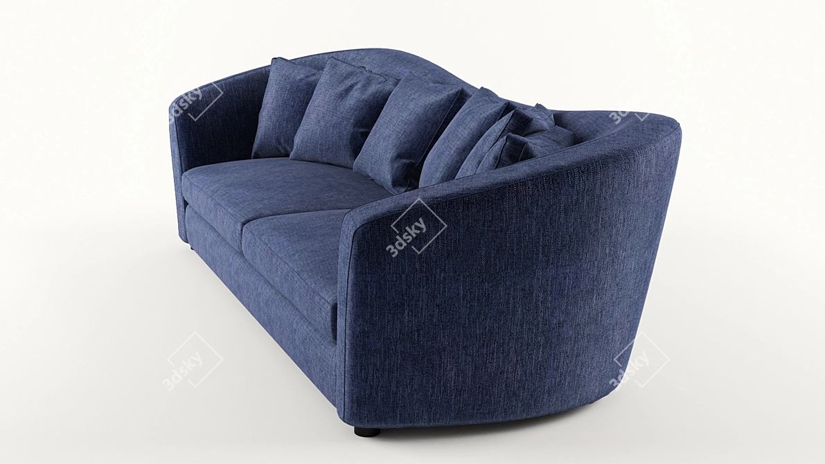 Elegant Vintage Sofa 3D model image 7