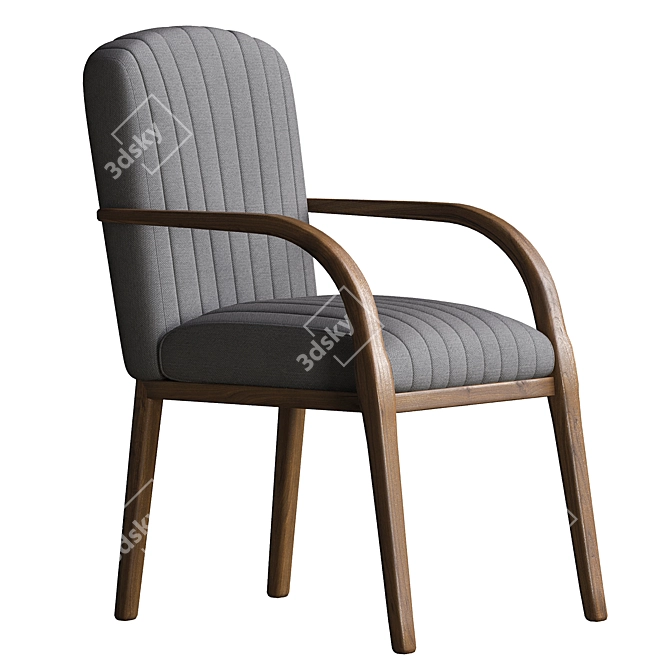 Parigi Dining Armchair: Elegant and Comfortable 3D model image 1