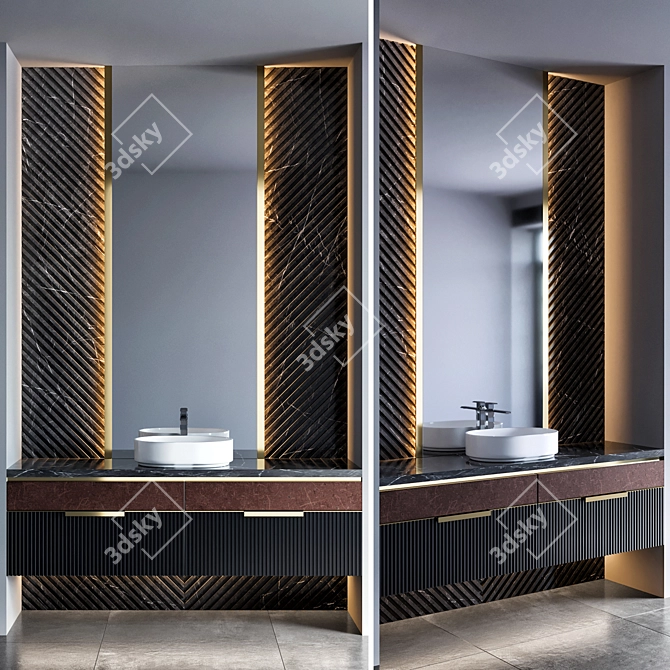 Gessi Fascino Bathroom Furniture 3D model image 1