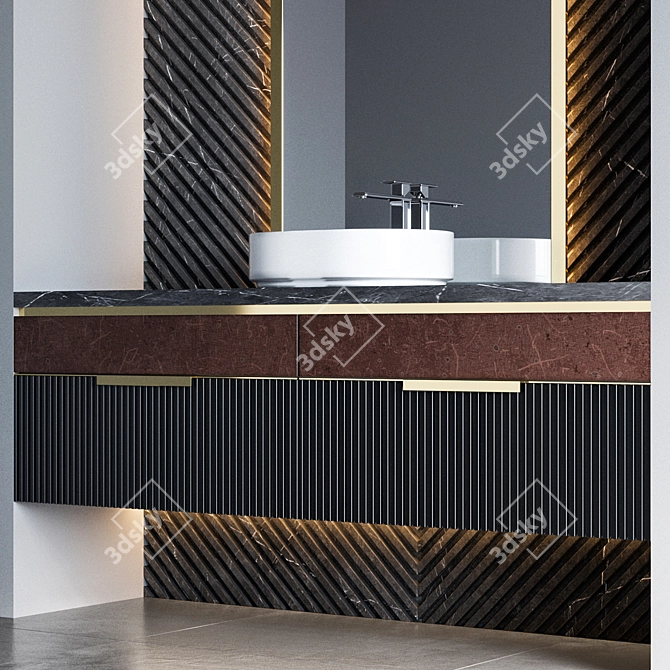 Gessi Fascino Bathroom Furniture 3D model image 3