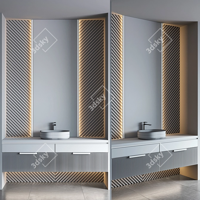 Gessi Fascino Bathroom Furniture 3D model image 4