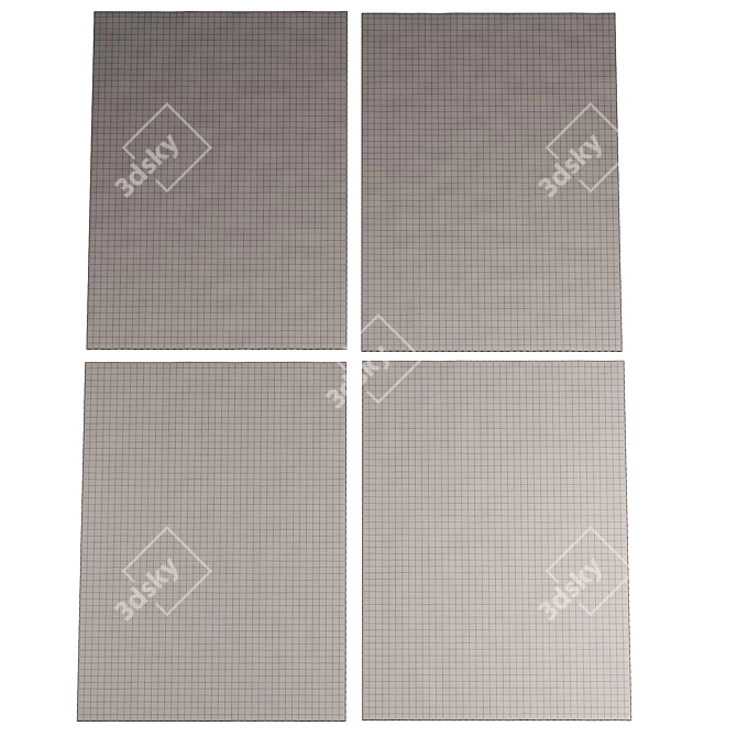 Contemporary Modern Rug 3D model image 3