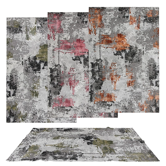 Versatile Rug Set: 6 Options for All Perspectives 3D model image 1