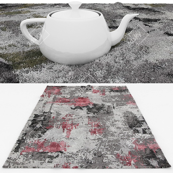 Versatile Rug Set: 6 Options for All Perspectives 3D model image 3