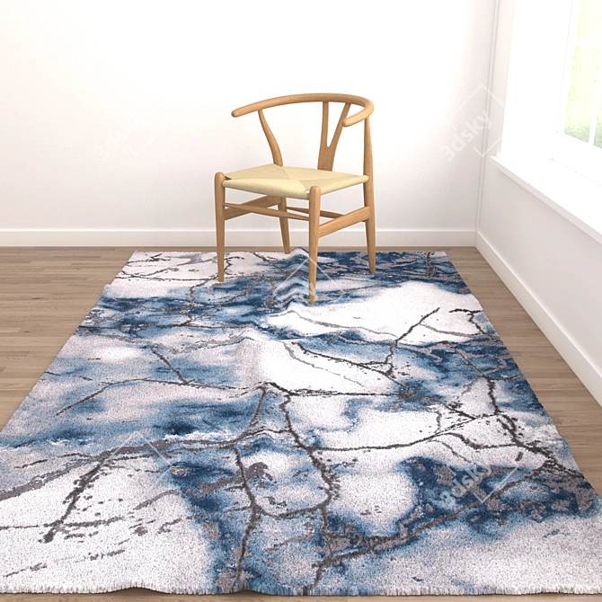 Versatile 6-Piece Rug Set: VRayFur, DisplacementMod & More 3D model image 2