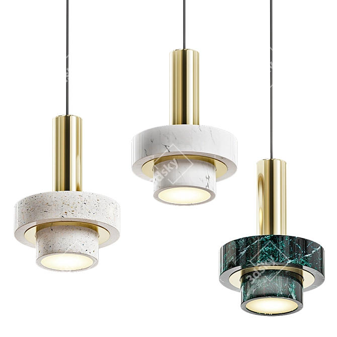 Elegant CADIS Design Lamps 3D model image 1