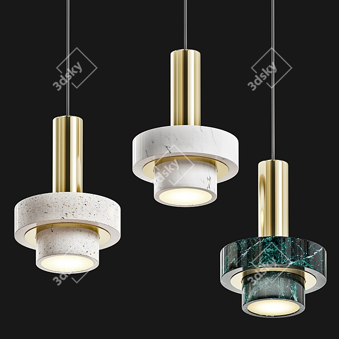 Elegant CADIS Design Lamps 3D model image 2