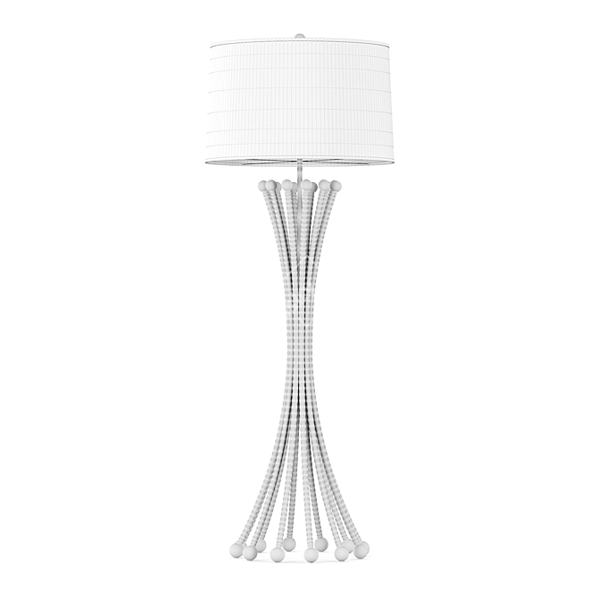 Elegant Biarritz Floor Lamp 3D model image 2