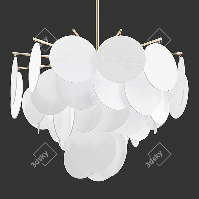 Elegant Nimbus Pendant Lamp 3D model image 1