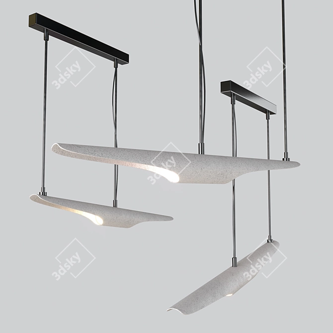 Minimalist Coltrane Pendant Light 3D model image 3