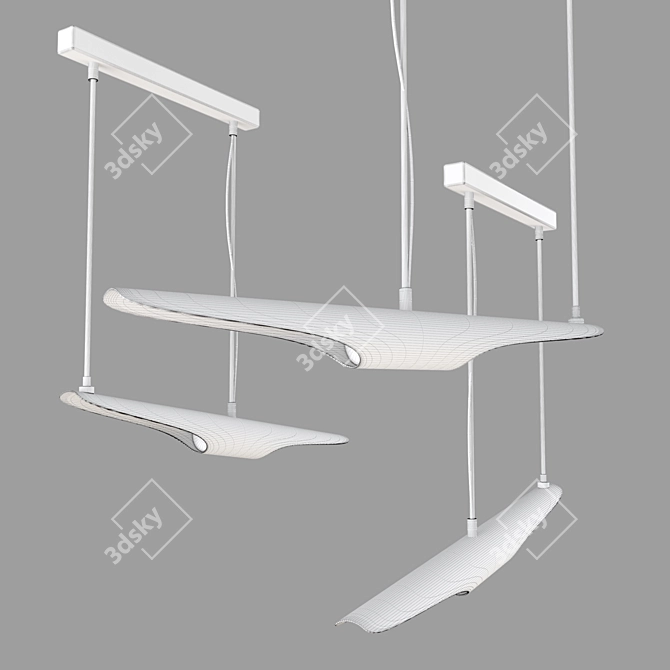 Minimalist Coltrane Pendant Light 3D model image 6