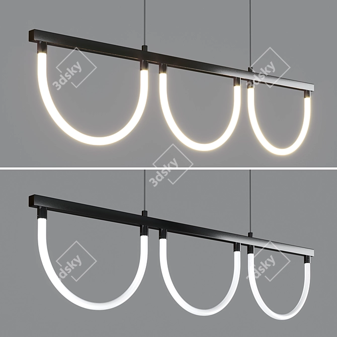 Modern Meego LED Pendant Light 3D model image 1