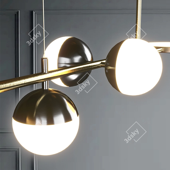 Modern LED Pendant Light 3D model image 4