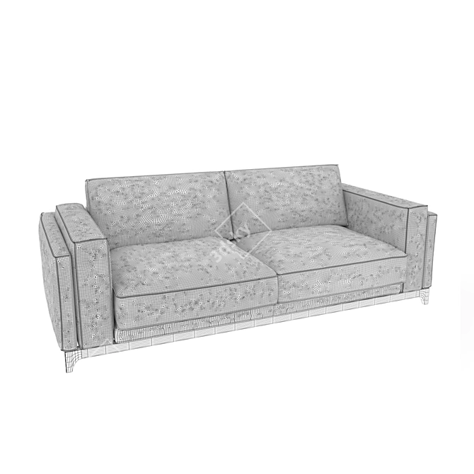 Modern Minimalist Manhattan Sofa 3D model image 3