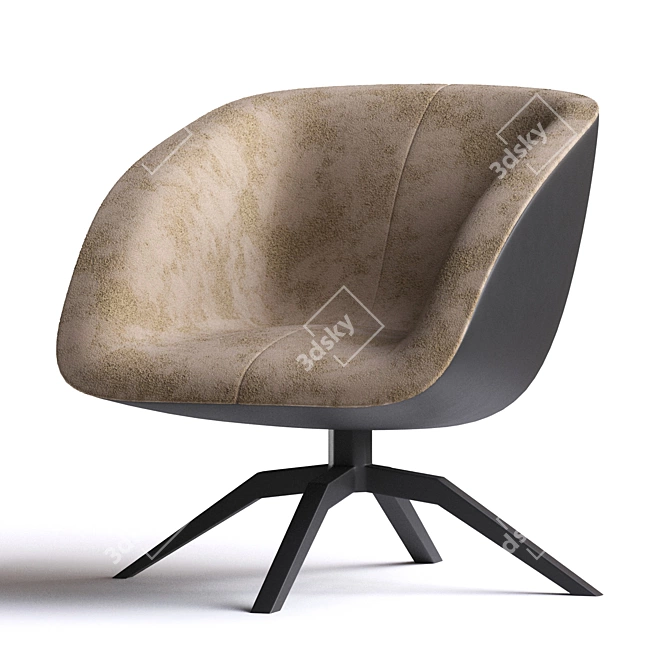 Designer9799 Armchair: Stylish and Modern 3D model image 2
