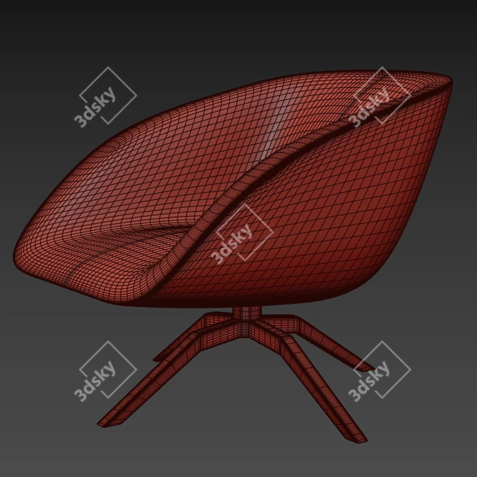 Designer9799 Armchair: Stylish and Modern 3D model image 3