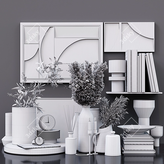 Elegant Decor Set for Stylish Spaces 3D model image 6
