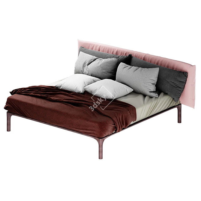 Park Bed: Modern Simplicity and Comfort 3D model image 2