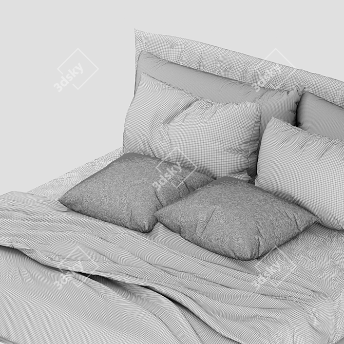 Park Bed: Modern Simplicity and Comfort 3D model image 6